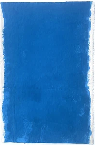 Yves Klein Blue Minimalist Abstract Painting Signed Monochrome France Blue D84 - Picture 1 of 8