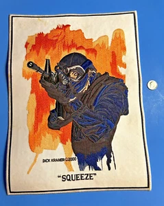 VERY COOL 2000 DICK KRAMER MILITARY ART IRON ON PATCH TITLED "SQUEEZE" 13"x9.5" - Picture 1 of 7