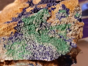AZZURRITE MALACHITE N*12 Minerali Grezzi Blu Verde Chakra Collezione Raro Vero - Picture 1 of 7