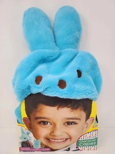 Peeps Bunny Character Transforms Cape to Hooded Blanket Plush Easter Blue Fuzzy - Picture 1 of 2