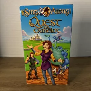 Quest For Camelot Sing Along VHS 1998 RARE OOP Animated Film - Picture 1 of 7