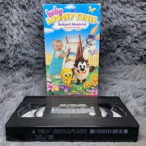 Baby Looney Tunes Backyard Adventures VHS Tape 2002 Show 3-36 Months Cartoon - Foto 1 di 8
