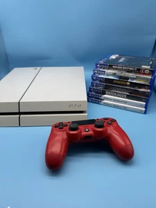 PlayStation 4 Glacier White / Grau + Controller + Spiele - Bild 1 von 8