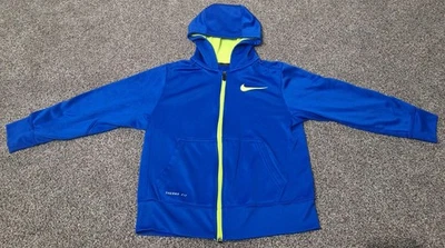Nike Youth Blue Therma-Fit Zip-Up Hoodie Size Small. *GUC* - Image 1 of 4