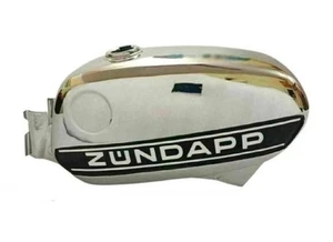 FIT FOR Zündapp Zundapp KS 50 Cross 517-52 Chrome Tank 1975 With Sticker - Picture 1 of 4