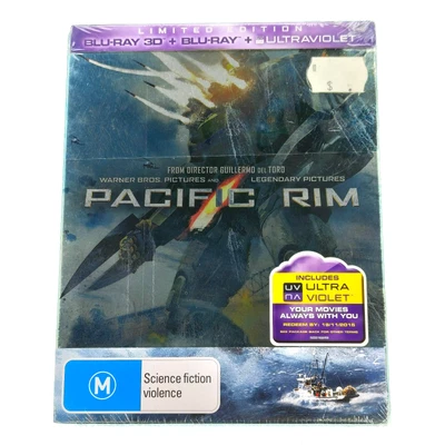 Pacific Rim - Limited Edition - Blu Ray 3D + Blu Ray - Steelbook - New Sealed - Image 1 of 2