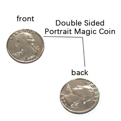 Magnetic Flipper Coin Tricks Money Magic Accessories Stage Close Up Props - Image 1 of 4