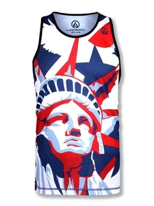 INKnBURN Men's Liberty & Justice Singlet (2XL) - Picture 1 of 6
