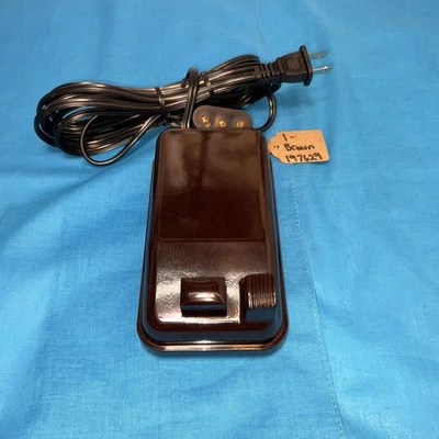 SINGER Original Brown Sewing Machine FOOT PEDAL SPEED CONTROLLER REWIRED TESTED - Image 1 of 4