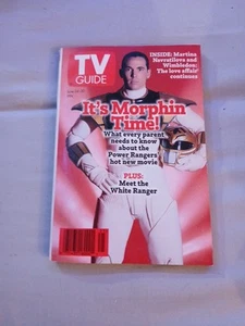 VINTAGE -TV GUIDE JUNE 24 - 1995 MORPHIN TIME - POWER RANGERS - Picture 1 of 4