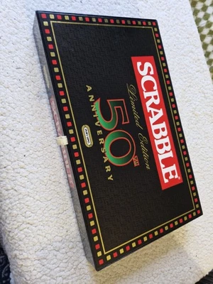 Scrabble 50th Anniversary Board Game Limited Edition 1998 Complete VGC - Image 1 of 4