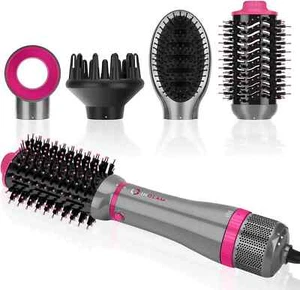 Spazzola Soffiatrice 4 in 1, Asciugacapelli Staccabile agli Ioni Negativi e Spazzola ad Aria Calda - Foto 1 di 6