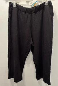 NWT JMS Just My Size Pull On Sweat Pants Women Size 18W-20W Black Stretch New - Picture 1 of 7
