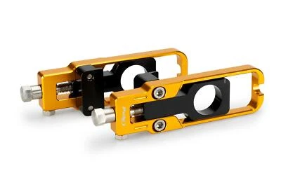 Ajustadores tensores de cadena de aluminio Puig dorado Suzuki GSX-8R/S 2023 - 2025 Foto 1 de 4