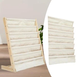 Kids Bookshelf Pocket Bookcase Pocket Rack Organizer Pocket for Classroom, - Picture 1 of 5