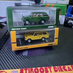 INNO64 1:64 Range Rover "Classic" Green And Yellow Bundle