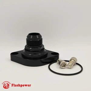 Carcasa termostato cuello agua aluminio Billet Chevy pequeño grande SBC BBC 16AN negro - Imagen 1 de 3