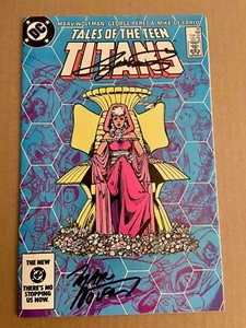 Tales of New Teen Titans #46 SIGNED George Perez Marv Wolfman w/COA DC 1984 - Picture 1 of 1
