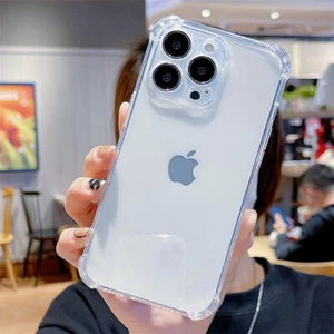 For iPhone 16 Pro Max 16 Pro Plus Shockproof Clear Gel Mobile Phone Cover cases - Picture 1 of 10