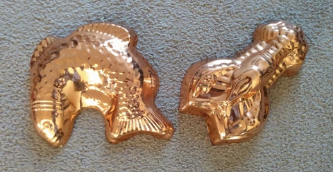 Mid century brass 3D Fish And Lobster wall art Cover