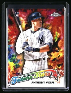 2023 Topps Chrome Anthony Volpe Future Stars Logofractor RC - Picture 1 of 2
