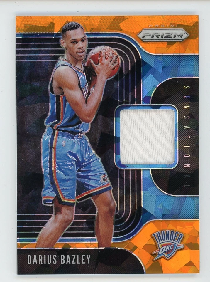 2019-20 Prizm DARIUS BAZLEY Sensational Swatches Orange Ice Rookie Jersey - Image 1 of 1