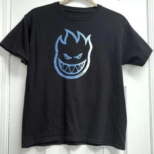 Spitfire Youth Boys Short Sleeve Black 100% Cotton Bighead Fade T-Shirt Size L ! - Picture 1 of 8