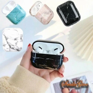Luxus Gem Marmor Schutzhülle für AirPods Pro & Airpods 1 & 2 Case Cover - Bild 1 von 15