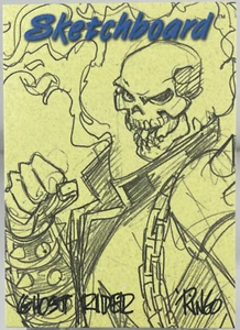 Marvel Creators Collection Ghost Rider 1998 boceto amarillo #11 - Imagen 1 de 2