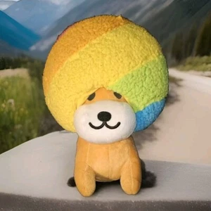 Afro KEN ARCO IRIS 16” Peluche Redondo 1 San-X SUPER LINDO - Imagen 1 de 6