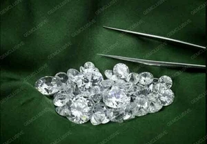 Loose Lab-Grown CVD Diamond LOT 1.80 MM D Color IF CLEARITY 43 PCS Certified - Picture 1 of 4
