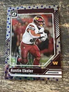 2024 Donruss Optic - Austin Ekeler - Blue Stars Prizm #198 - Commanders - Picture 1 of 2
