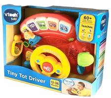 Jeux Educatifs Vtech Vtech Baby Volant Tiny Tot Conducteur Voiture Lumieres Et Sons 12 36 Mois Shepper Com