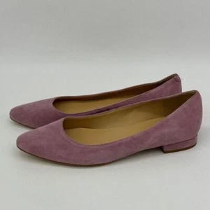 Talbots Shoes Leather Slip On Flat Shoes Womens 7AA Rose Pink Casual Ladies NEW - Picture 1 of 10