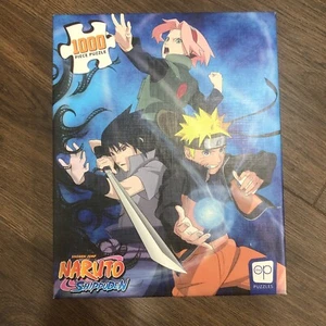 Naruto Shippuden 1000 Piece Puzzle Shonen Jump Team 7 Sasuke Family Game Night - Picture 1 of 5