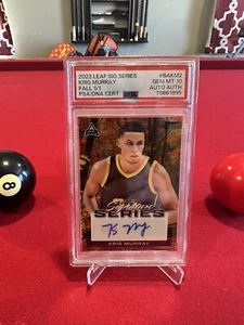 2022 Kris Murray Leaf Signature Series 1/1 (Fall) ARC Auto PSA 10 Mint POP 1 - Picture 1 of 9