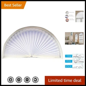 Light Filtering Arch Fabric Shade, 72x36 in - Trim to Fit, No Tools Installation - Picture 1 of 12