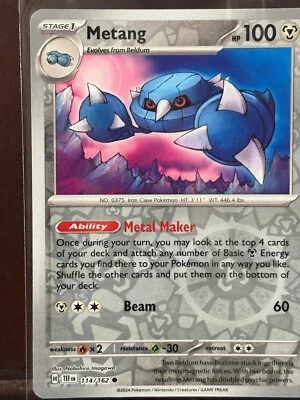 Metang 114/162 Sv05: Temporal Forces Reverse Holo - Image 1 of 2