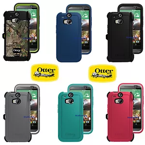 New OtterBox Defender Series Case + Holster Belt Clip for HTC One M8  - Picture 1 of 36