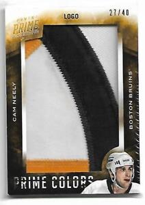 2013-14. PANINI PRIME COLORS LOGO PATCH. CAM NEELY. 27/40.