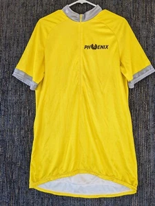 Phoenix Mens Cycling Mountain Bicycle Shirt Jersey Short Sleeve Half Zip Large - Picture 1 of 6