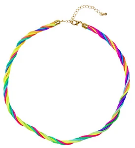 collana a 5 stringhe fluo - Foto 1 di 1