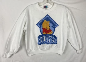 Vintage 90s Winnie The Pooh Crewneck Sweatshirt Disney White Sun Sportswear #22C - Picture 1 of 5