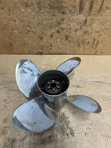 Suzuki Powertech Outboard 4 Blade Stainless propeller OFS4L26PCL200 - Picture 1 of 8