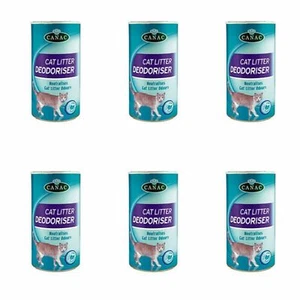 Beaphar Canac Cat Litter Deodoriser Neutralises Unpleasant Odours 6 x 200g