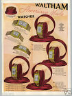 1938 PAPER AD 6 PG Waltham Wrist Watch Pocket Curved Case Rectangle Face