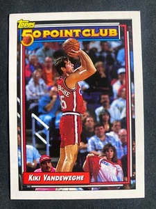 Tarjeta de baloncesto 1993 Topps 50 Point Club #203 Kiki Vandeweghe casi nueva-como nueva de la NBA - Imagen 1 de 1