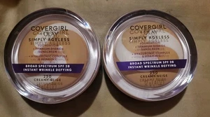 2x Covergirl + Olay Simply Ageless Foundation With Spf 28 *Creamy Beige* - Picture 1 of 2