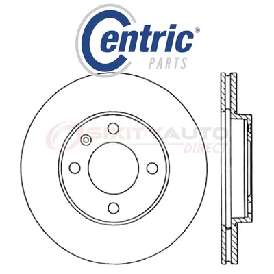 Centric C-TEK Disc Brake Rotor for 1982-1984 Audi Coupe 2.2L L5 - Kit Set gy - Image 1 of 4