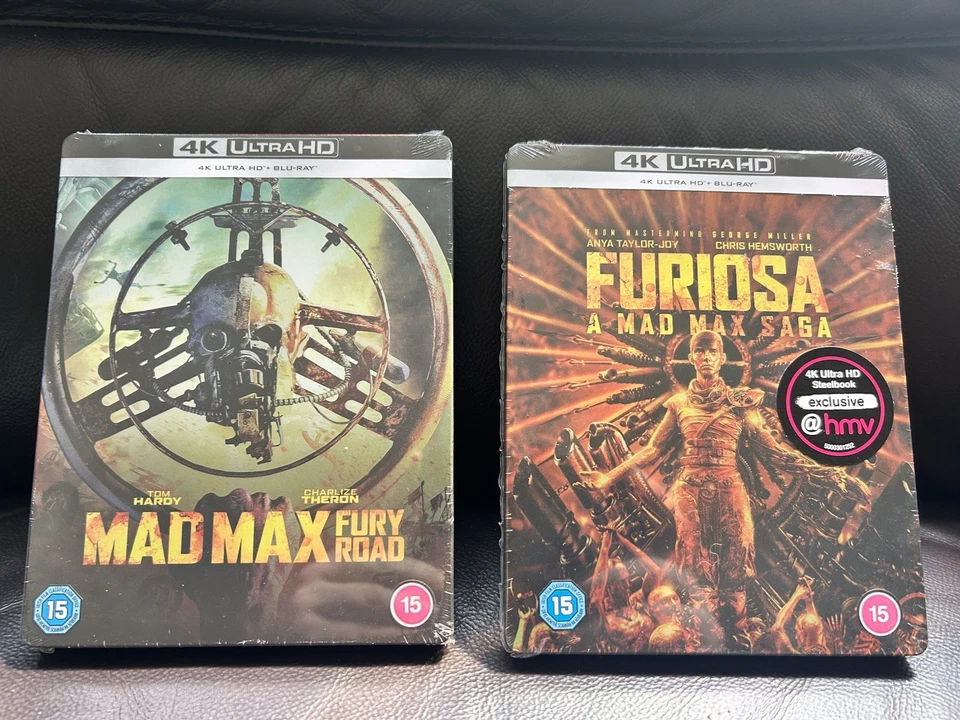 Ultra Rare OOP Limited Edition Mad Max Fury Road & Furiosa 4K Steelbooks - Image 1 of 2